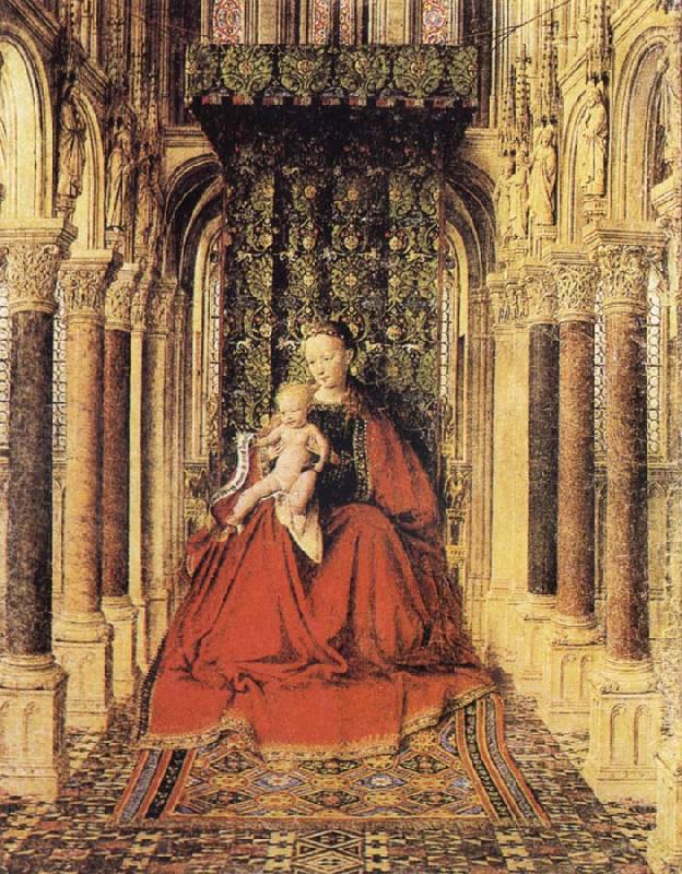 EYCK, Jan van The Virgin and Child in a Church oil painting picture